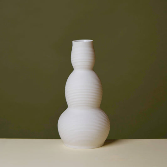 Cold Mountain Matte Porcelain Gourd Vase