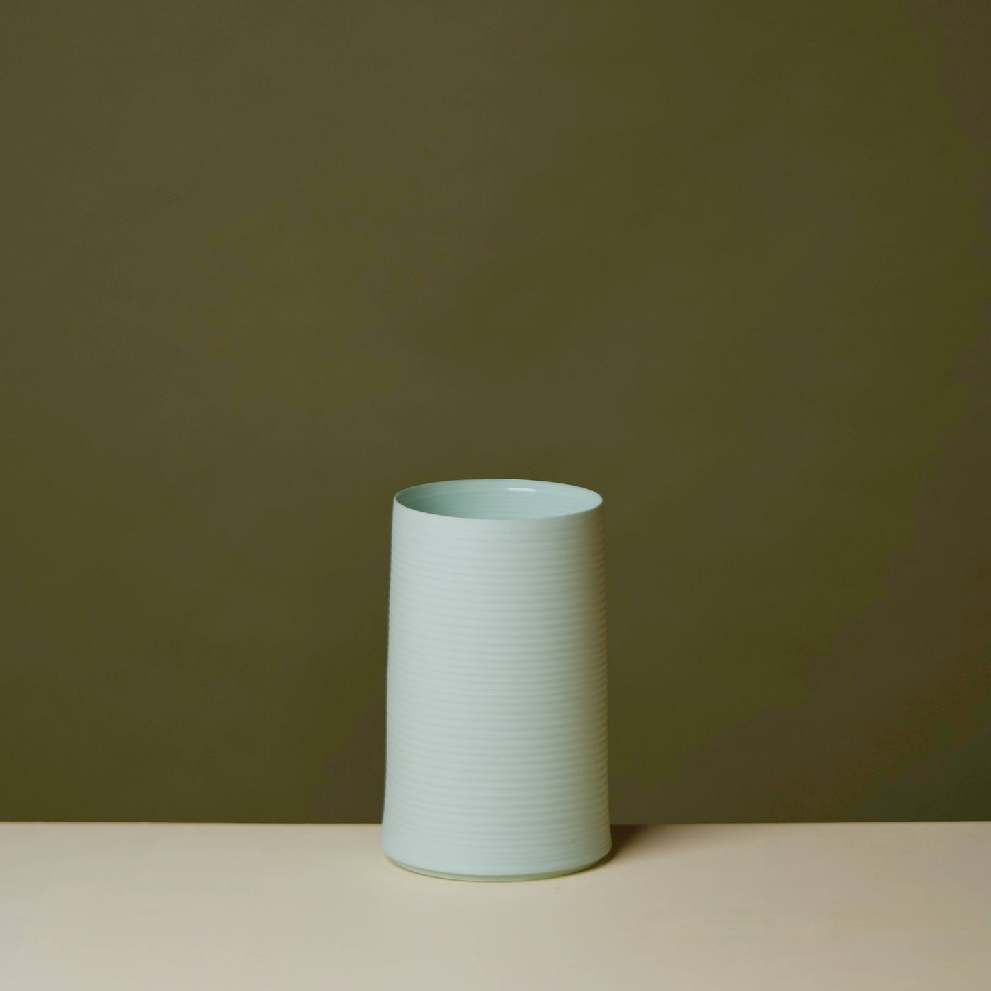 Cold Mountain Matte Porcelain Vase - Small: Bisque