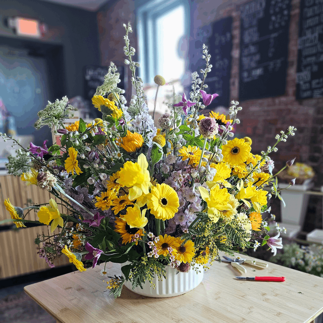 garden inspired wedding florals in london