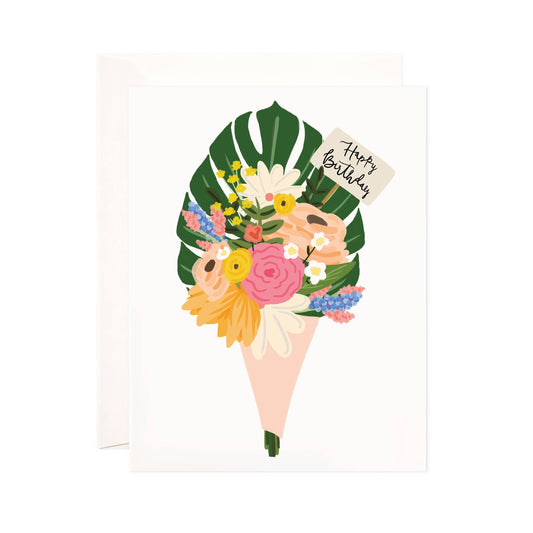 Birthday Bouquet Greeting Card - Sweet Floral Birthday Card
