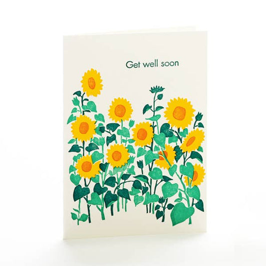 Sunflowers Get Well Soon A2 Card