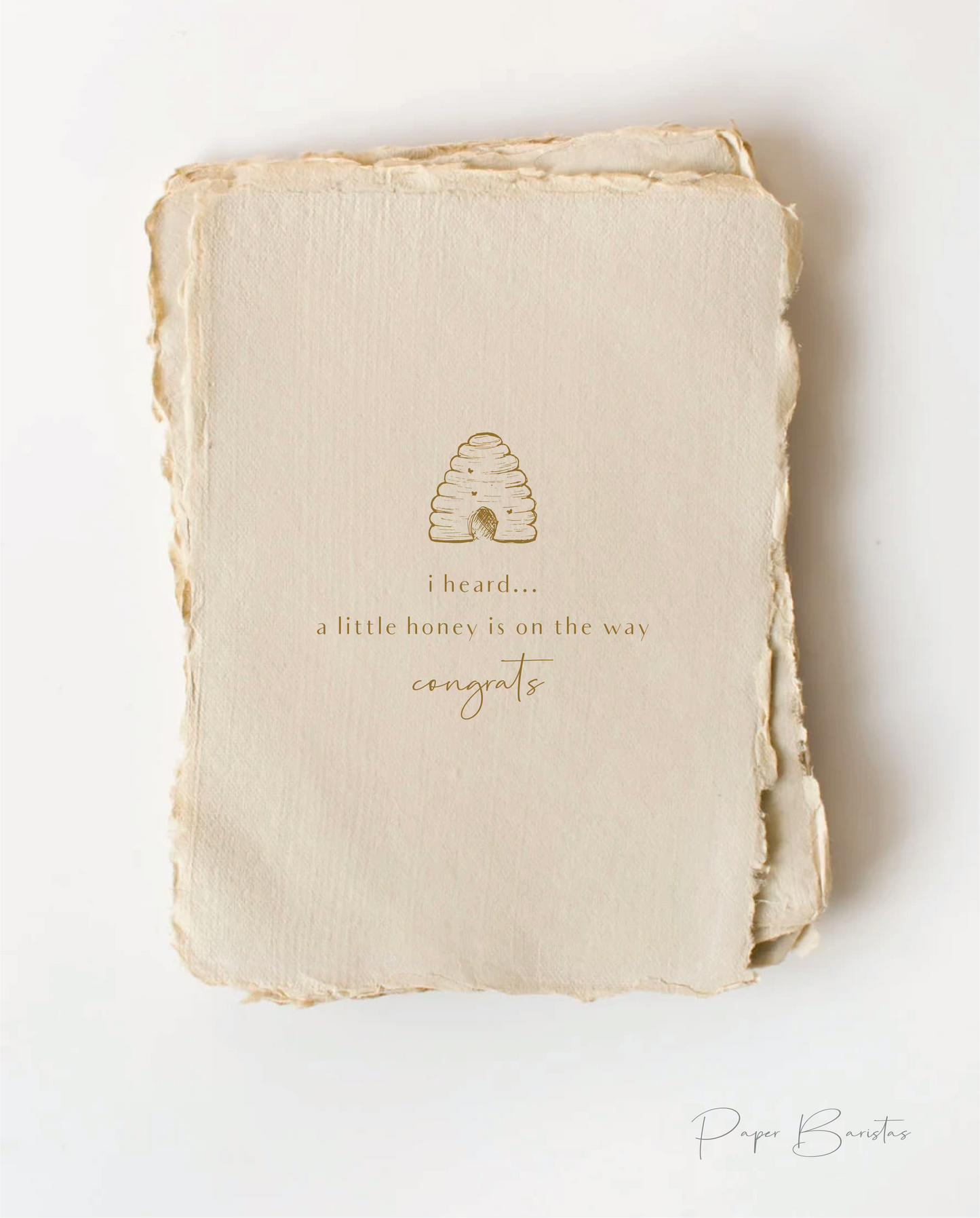 "A little honey on the way" Baby Greeting Card