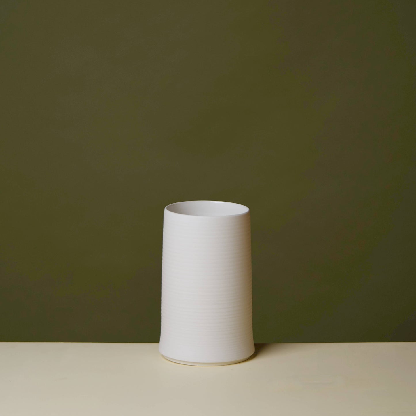 Cold Mountain Matte Porcelain Vase - Small: Butter